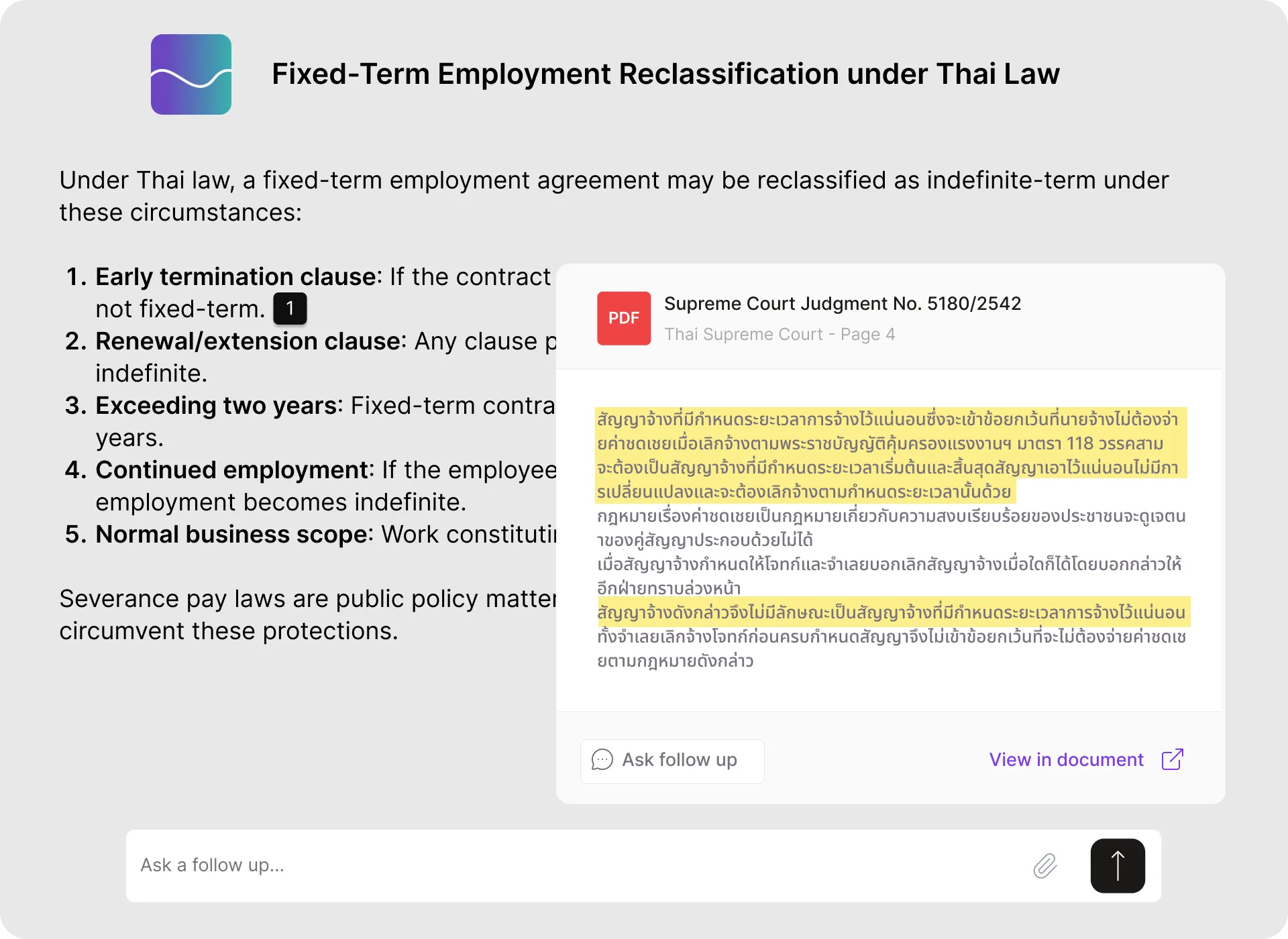 Answers grounded in your sources